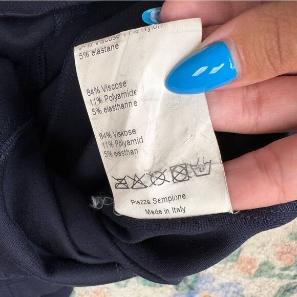 Piazza Sempione Jersey Dress US Size 4 Blue Navy - Picture 4 of 6